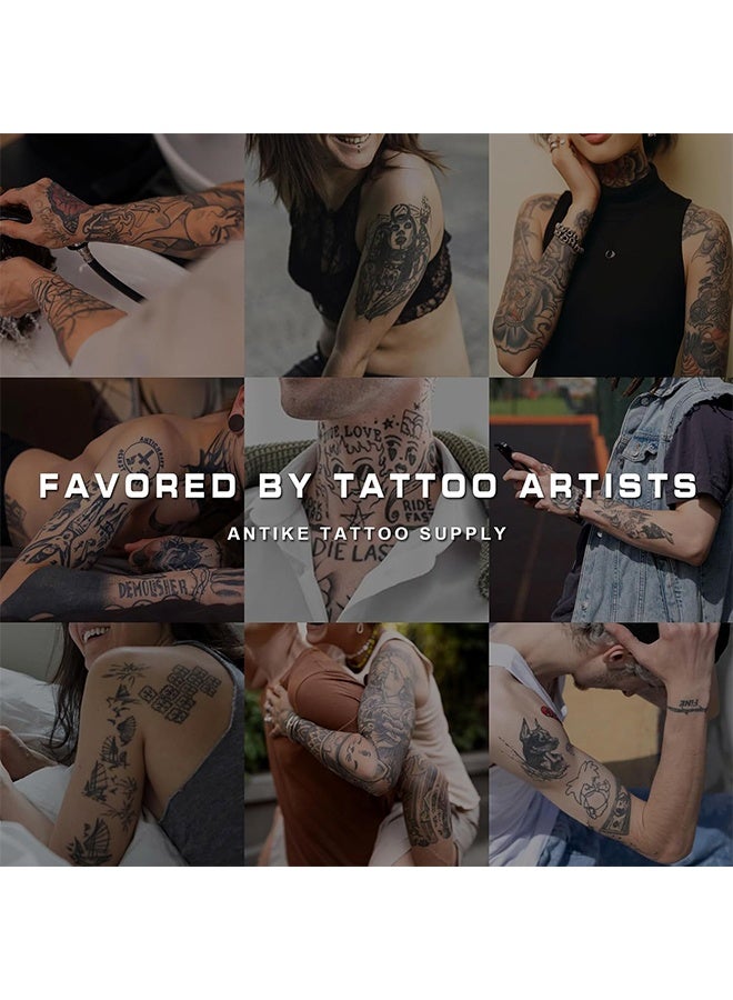 إنتينز ألوان حبر الوشم، أحبار وشم احترافية، وشوم دائمة آمنة للبشرة، نباتية (أسود 29.6 مل) - Image 5